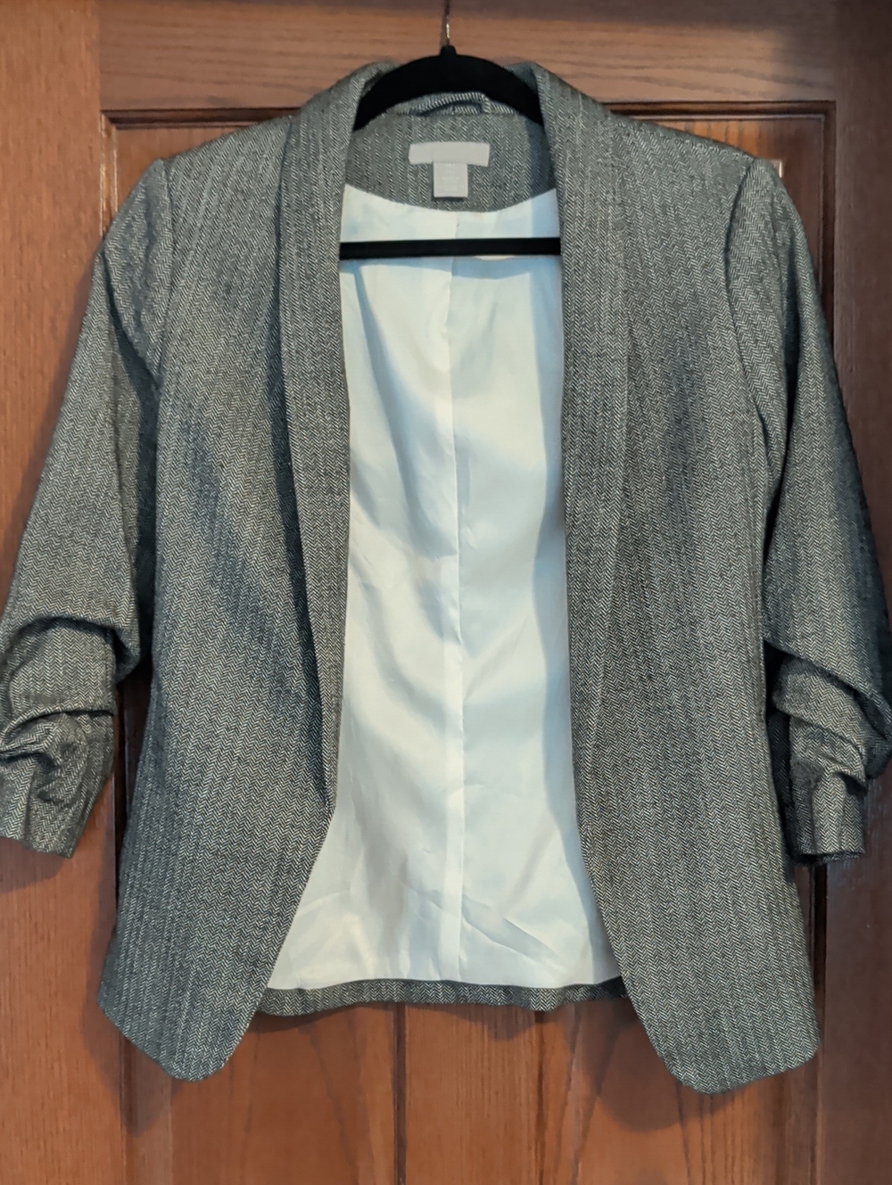 H&M Gray Open Blazer